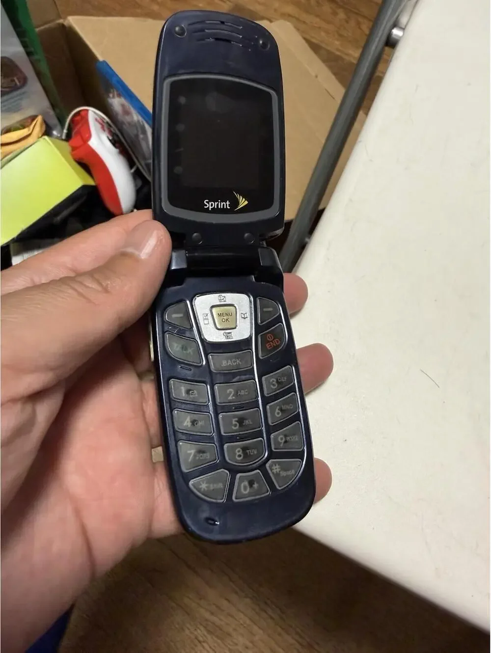 Vintage Sprint Cdm120sp Flip Phone No Charger (untested)